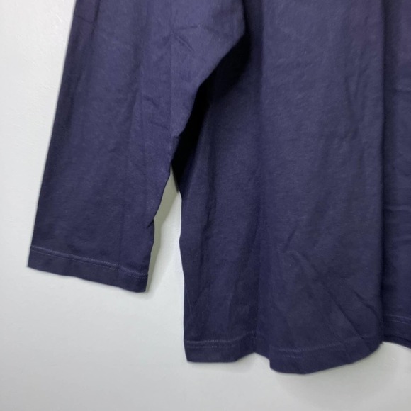 FASHION Bug Fall Autumn Teddy Bear Navy Blue Long Sleeve T-Shirt Plus Size 2X - Picture 16 of 16